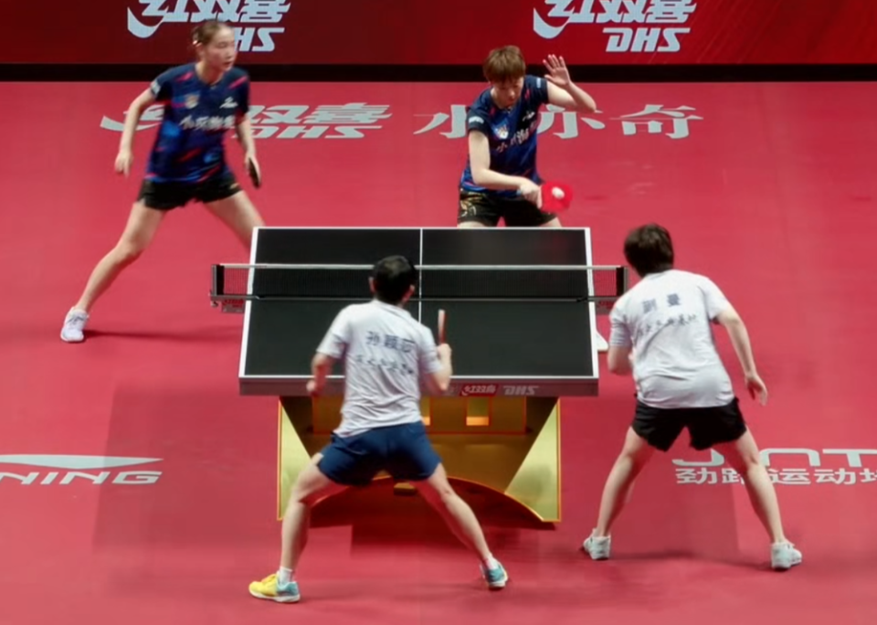 孙颖莎和王, 暂停权, 分后以 孙颖莎和王, 暂停权, 分后以